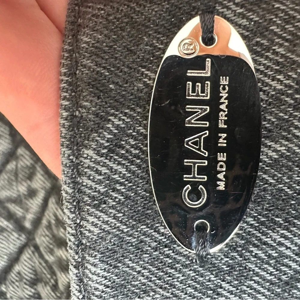 Chanel Denimpression jumbo bag grey